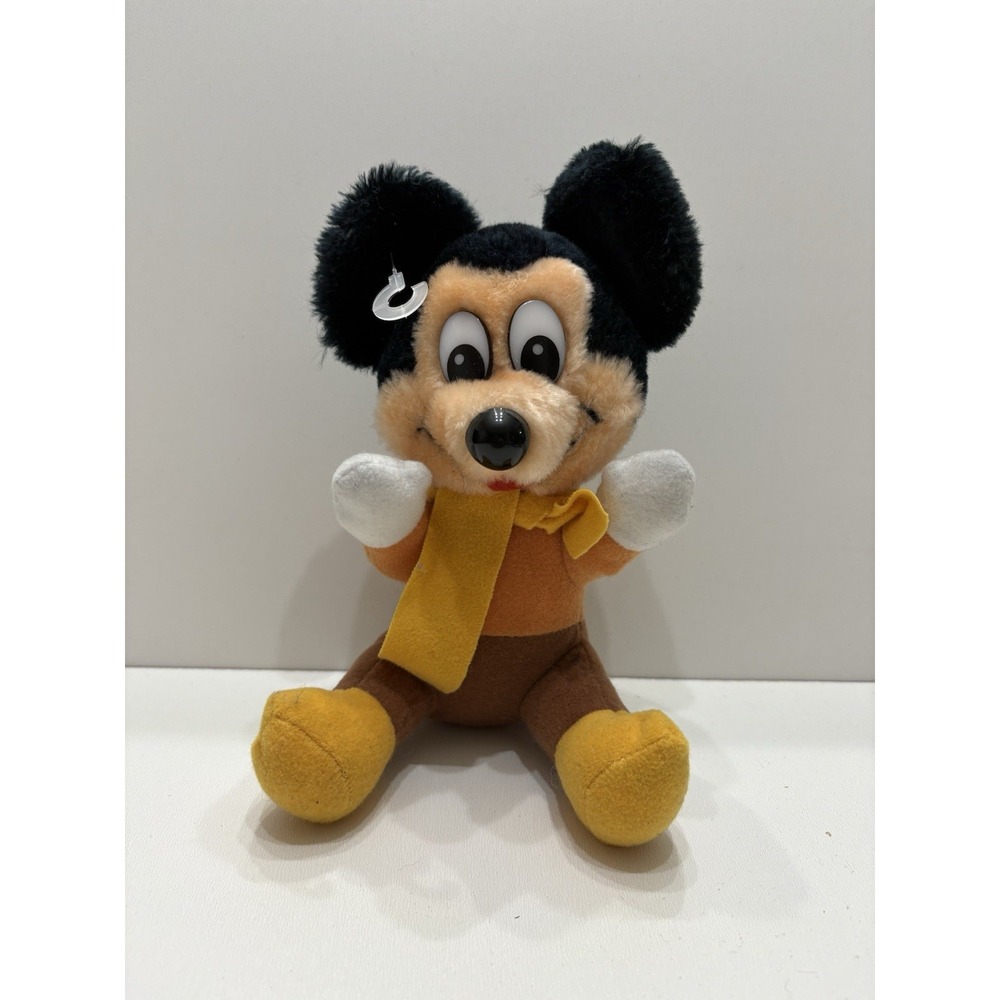 Vintage Disney Original Mickey Mouse Christmas Carol Plush 8"‎ Tiny Tim Korea